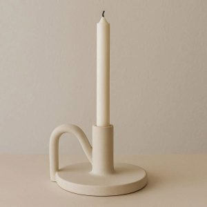 13 Single Head Ceramic Taper Candle Holder Minimalist Modern Candlestick for Entryway Table Decoration Nordic Style Art Home Accent